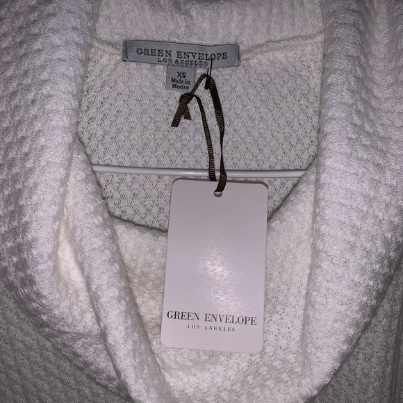 White Cowl Neck Long Sleeve - Picture 4 of 4